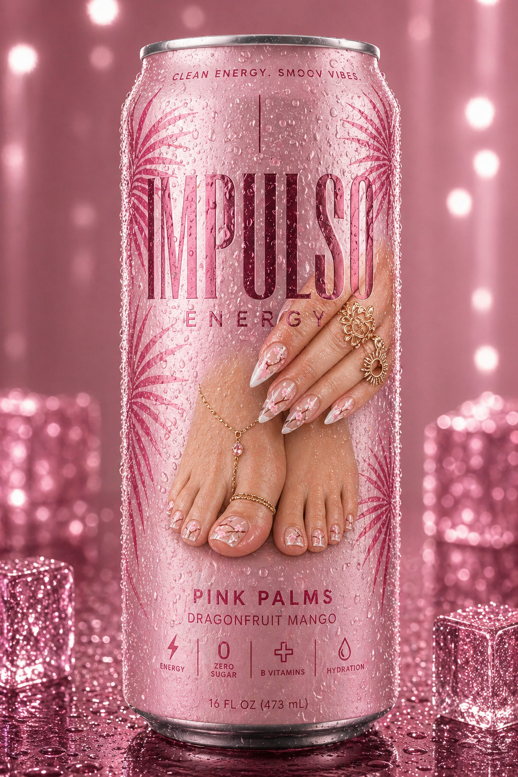 Impulso Energy – Pink Palms (Dragonfruit Mango) [12-Pack | Pre-Order]
